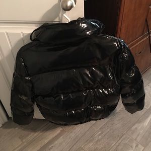 Pretty little things Black puffy jacket size us 8